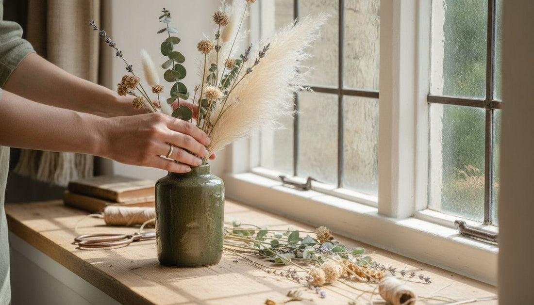 How to Style Sustainable Dried Flower Arrangements: A British How-To Guide